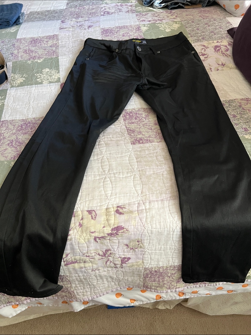 Men’s Black Dress Pants — Straight Leg
